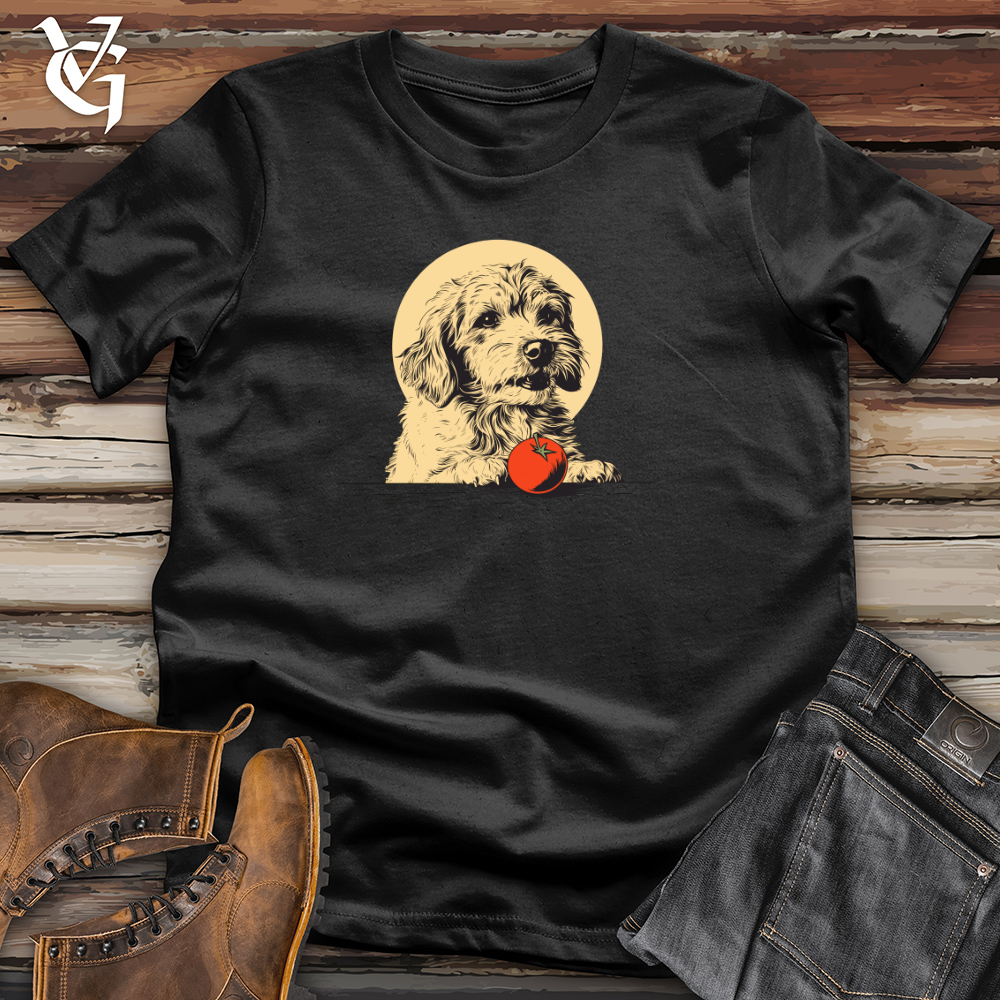 Viking Goods Retro Tomato Chowhound Cotton Tee Black / L