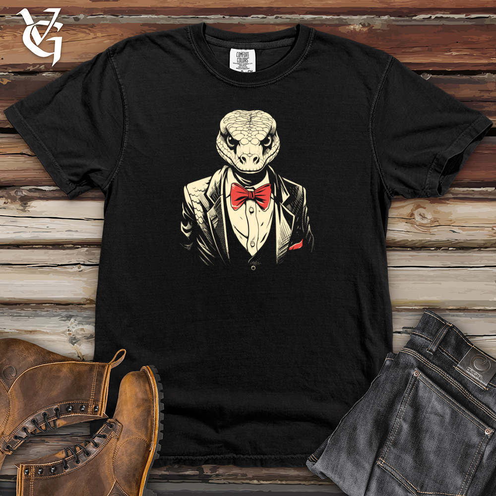 Viking Goods Retro Tuxedo Snake Heavy Cotton Comfort Colors Tee Black / L