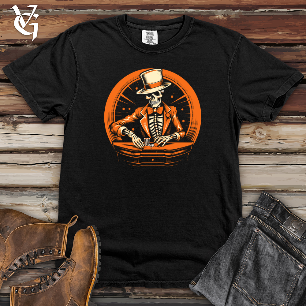 Viking Goods Risk Taking Orange Gambler Heavy Cotton Comfort Colors Tee Black / L