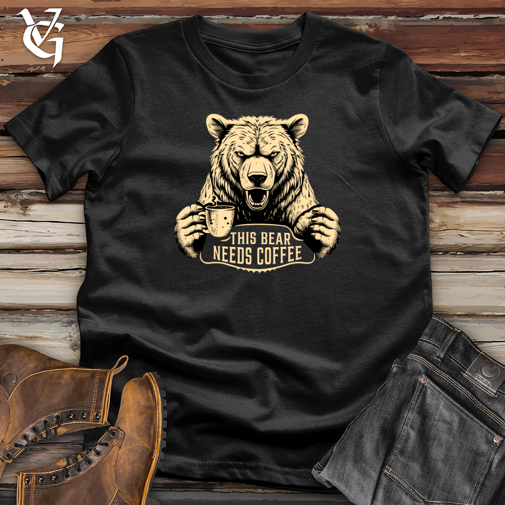 Viking Goods Roar & Pour Bear Softstyle Tee Black / L