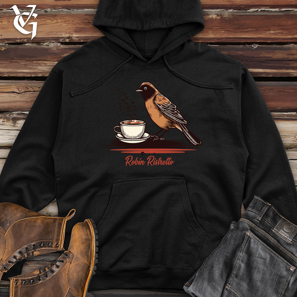 Viking Goods Robin Dawn Chirp Coffee Clutch Midweight Hooded Sweatshirt Black / L