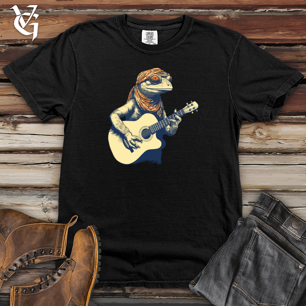 Viking Goods Rockin Reptile Riffs Heavy Cotton Comfort Colors Tee Black / L