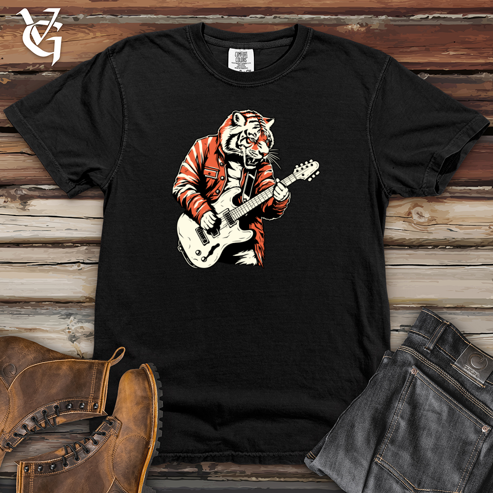 Viking Goods Rockin' Roar Tiger Heavy Cotton Comfort Colors Tee Black / L