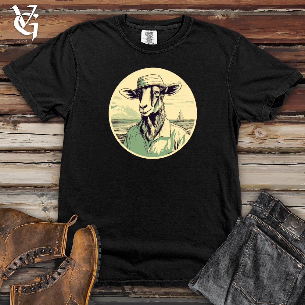 Viking Goods Sailing Goat Captain Heavy Cotton Comfort Colors Tee Black / L