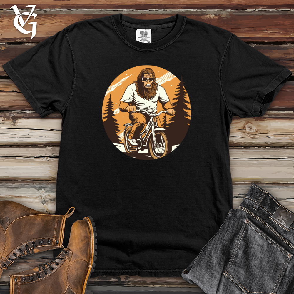 Viking Goods Sasquatch Cyclist Heavy Cotton Comfort Colors Tee Black / L