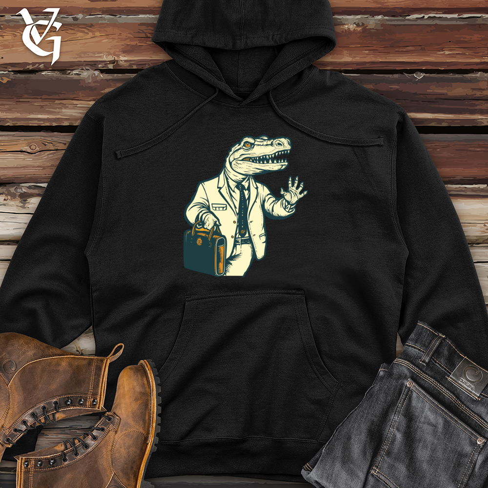 Viking Goods Savvy Gator Midweight Hooded Sweatshirt Black / L