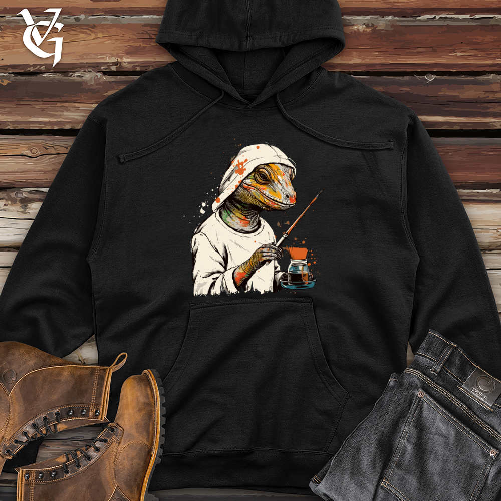 Viking Goods Scaled Artistry Midweight Hooded Sweatshirt Black / L