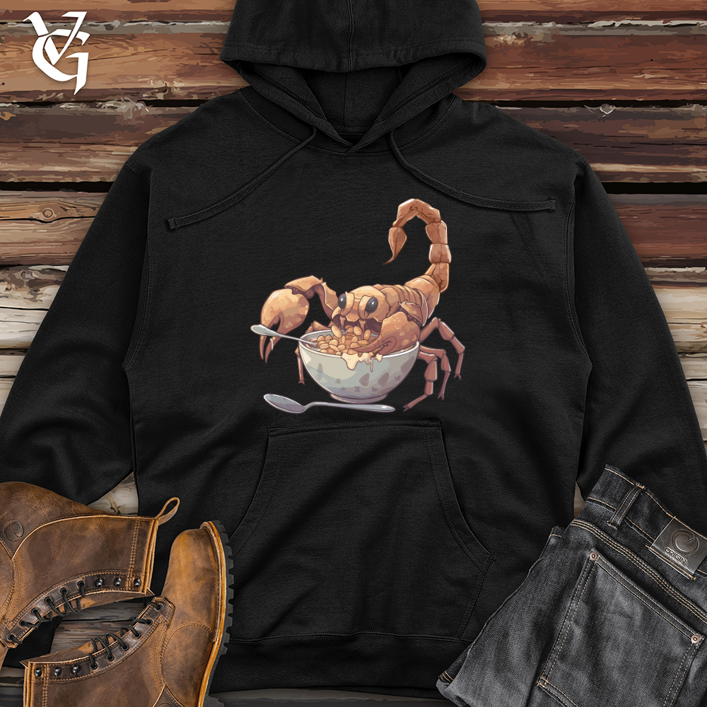 Viking Goods Scorpion Cereal Feast Midweight Hooded Sweatshirt Black / L