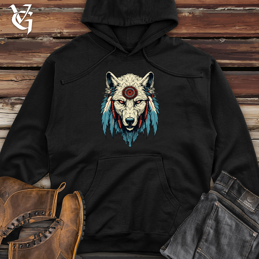 Viking Goods Shadowed Howler Midweight Hooded Sweatshirt Black / L