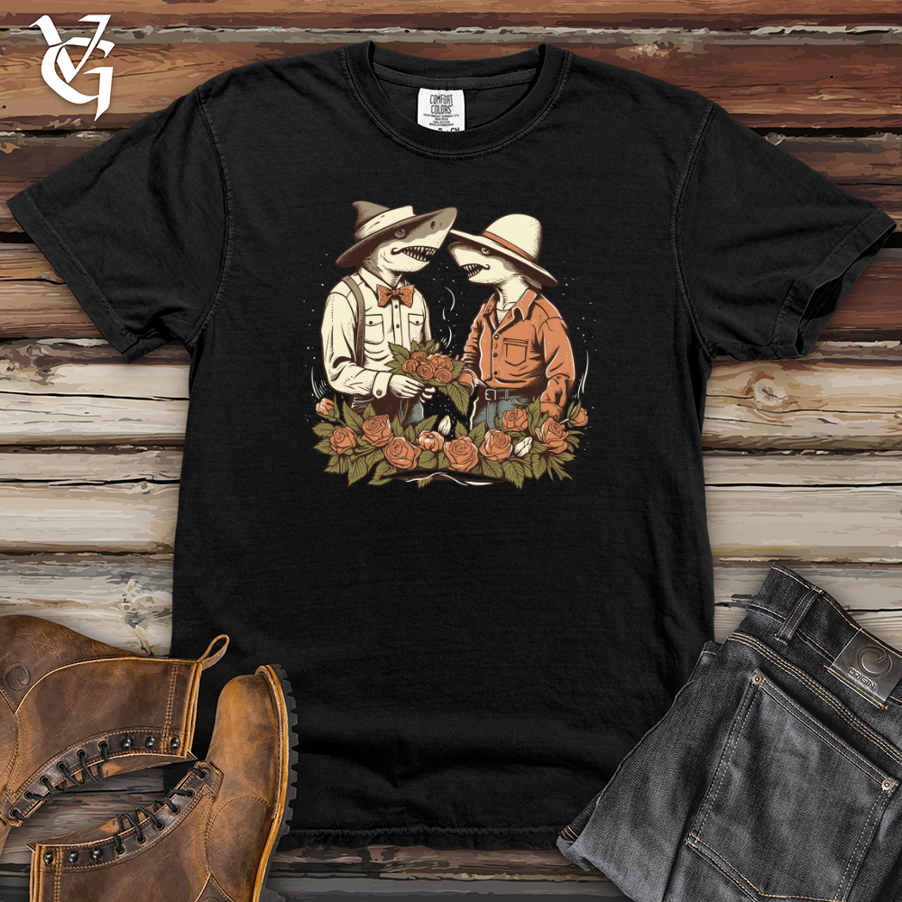 Viking Goods Sharks Gentlemanly Union Heavy Cotton Comfort Colors Tee Black / L