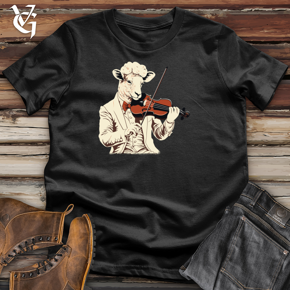 Viking Goods Sheep Violin Virtuoso Cotton Tee Black / L