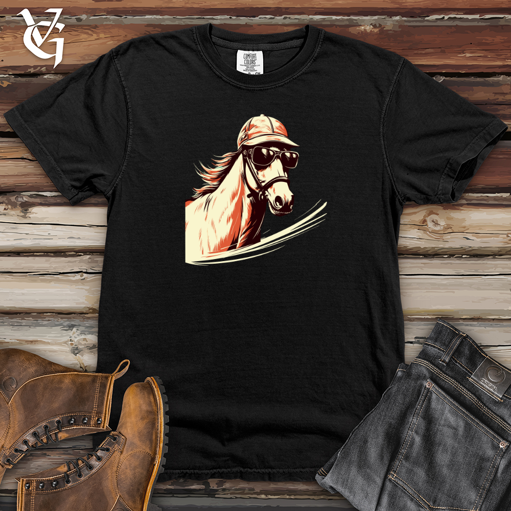 Viking Goods Shredding Stallion Style Heavy Cotton Comfort Colors Tee Black / L