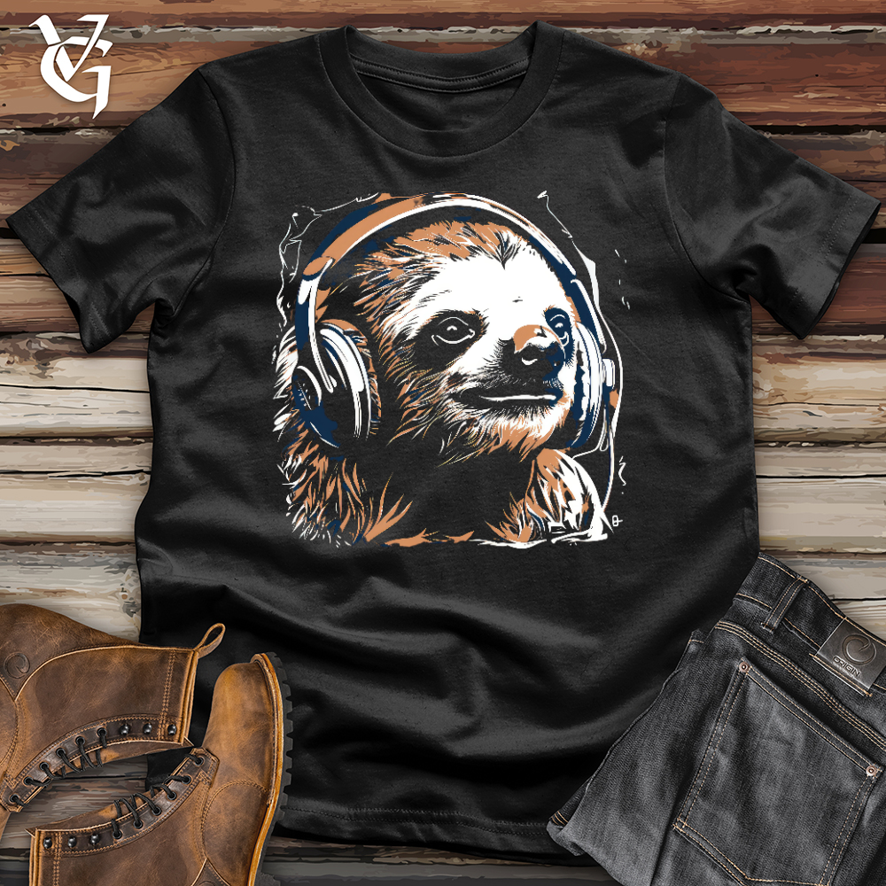 Viking Goods Sloth Studio Chillin Softstyle Tee Black / L