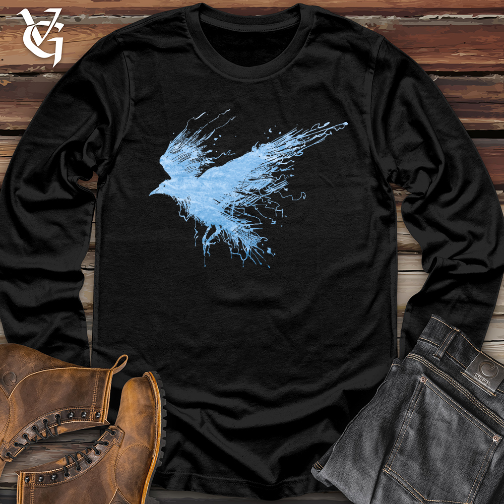 Viking Goods Smokey Winter Raven Long Sleeve Black / L