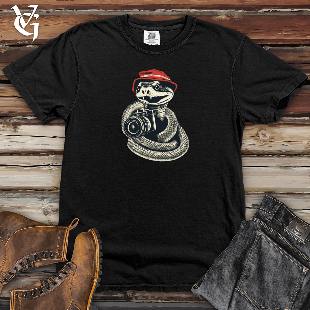 Viking Goods Snapshot Serpent Heavy Cotton Comfort Colors Tee Black / L