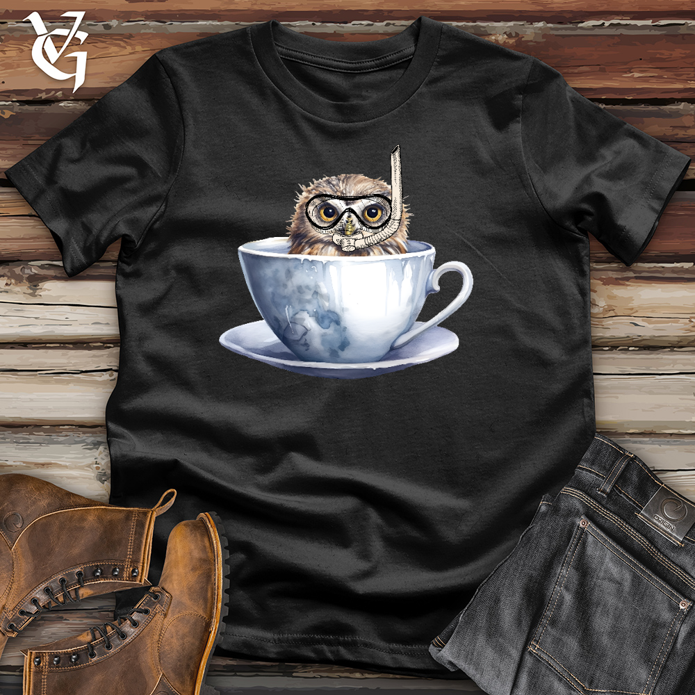 Viking Goods Snorkeling Owl Cotton Tee Black / L