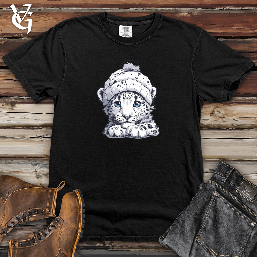 Viking Goods Snow Leopard Warmth Heavy Cotton Comfort Colors Tee Black / L