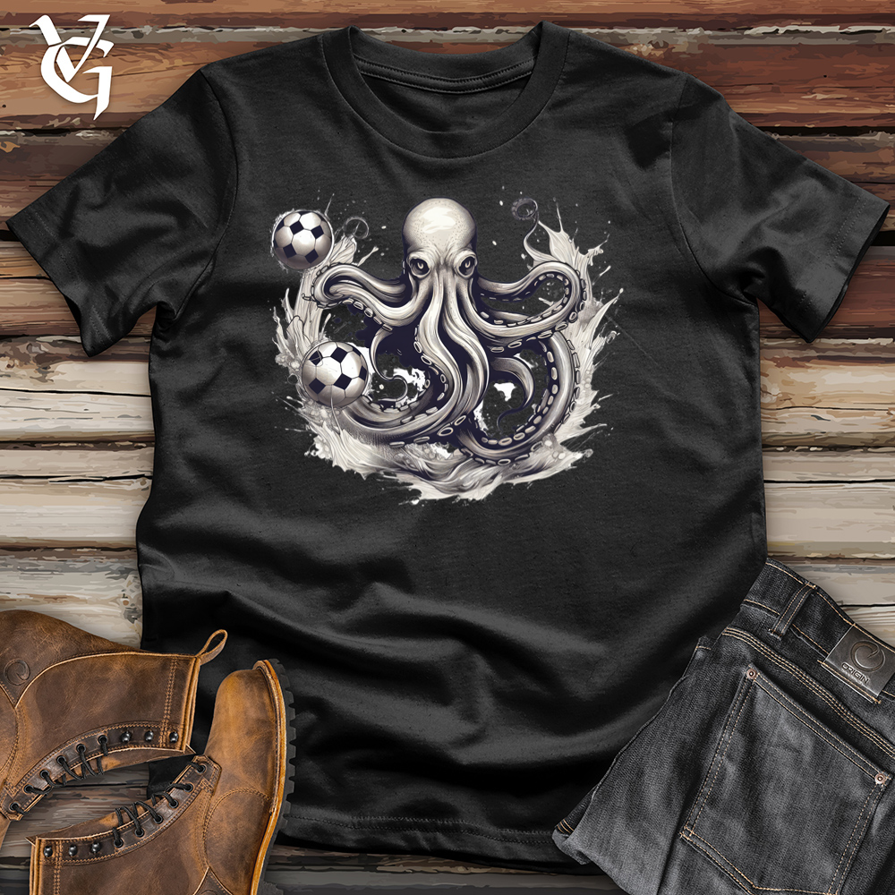 Viking Goods Soccer Man Jones Octopus Cotton Tee Black / L