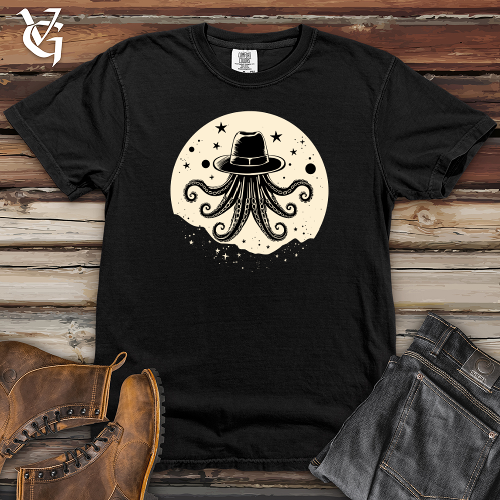 Viking Goods Space Rodeo Octopus Heavy Cotton Comfort Colors Tee Black / L