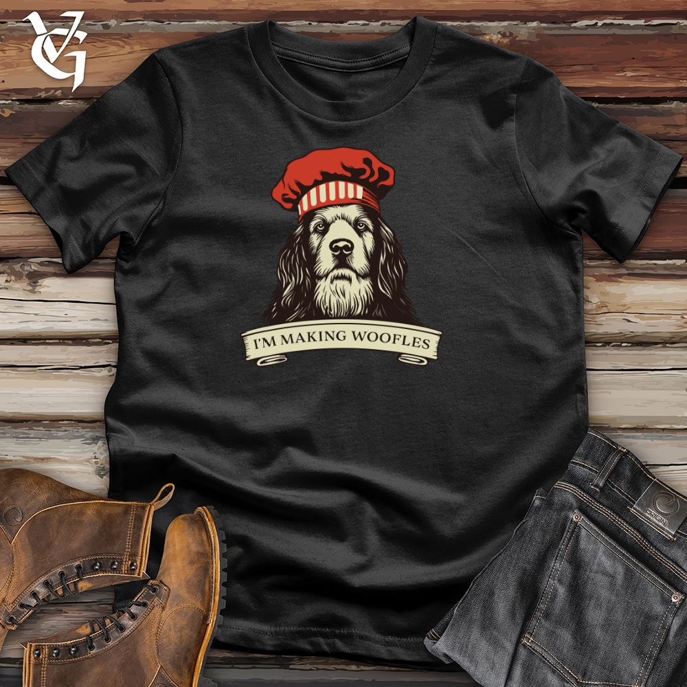 Viking Goods Spaniel Chef Extraordinaire Cotton Tee Black / L