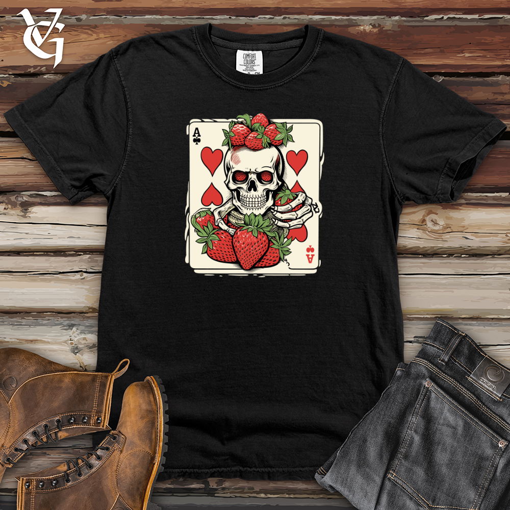 Viking Goods Spirited Strawberry Gamble Heavy Cotton Comfort Colors Tee Black / L