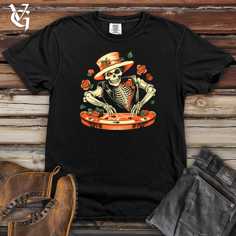 Viking Goods Spooky Peach Roulette Heavy Cotton Comfort Colors Tee Black / L