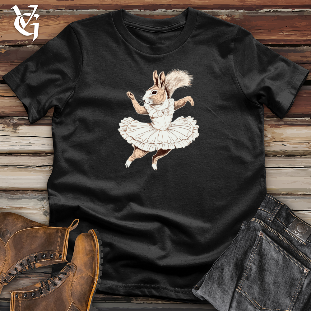 Viking Goods Squirrel Ballerina Elegance Softstyle Tee Black / L