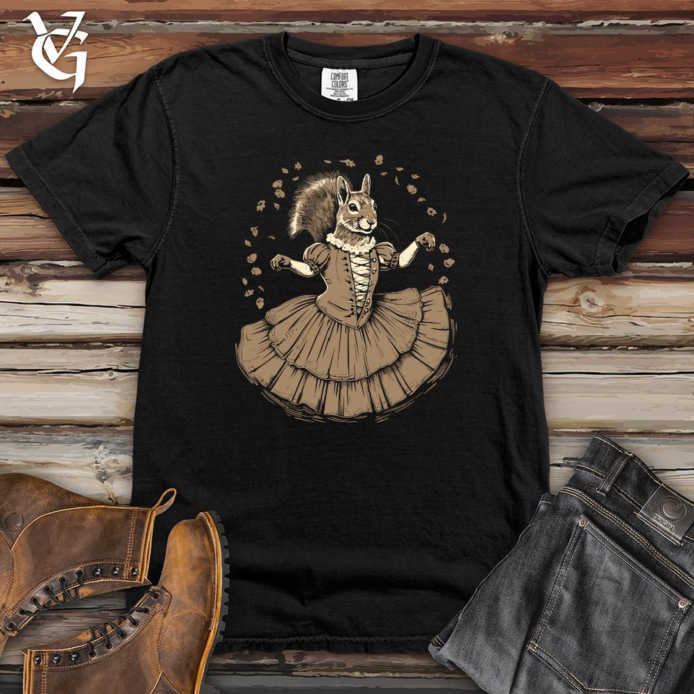 Viking Goods Squirrel Ballet Whirl Heavy Cotton Comfort Colors Tee Black / L