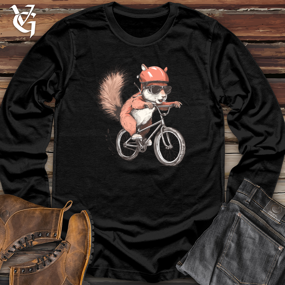 Viking Goods Squirrel Cycling Adventure Long Sleeve Black / L