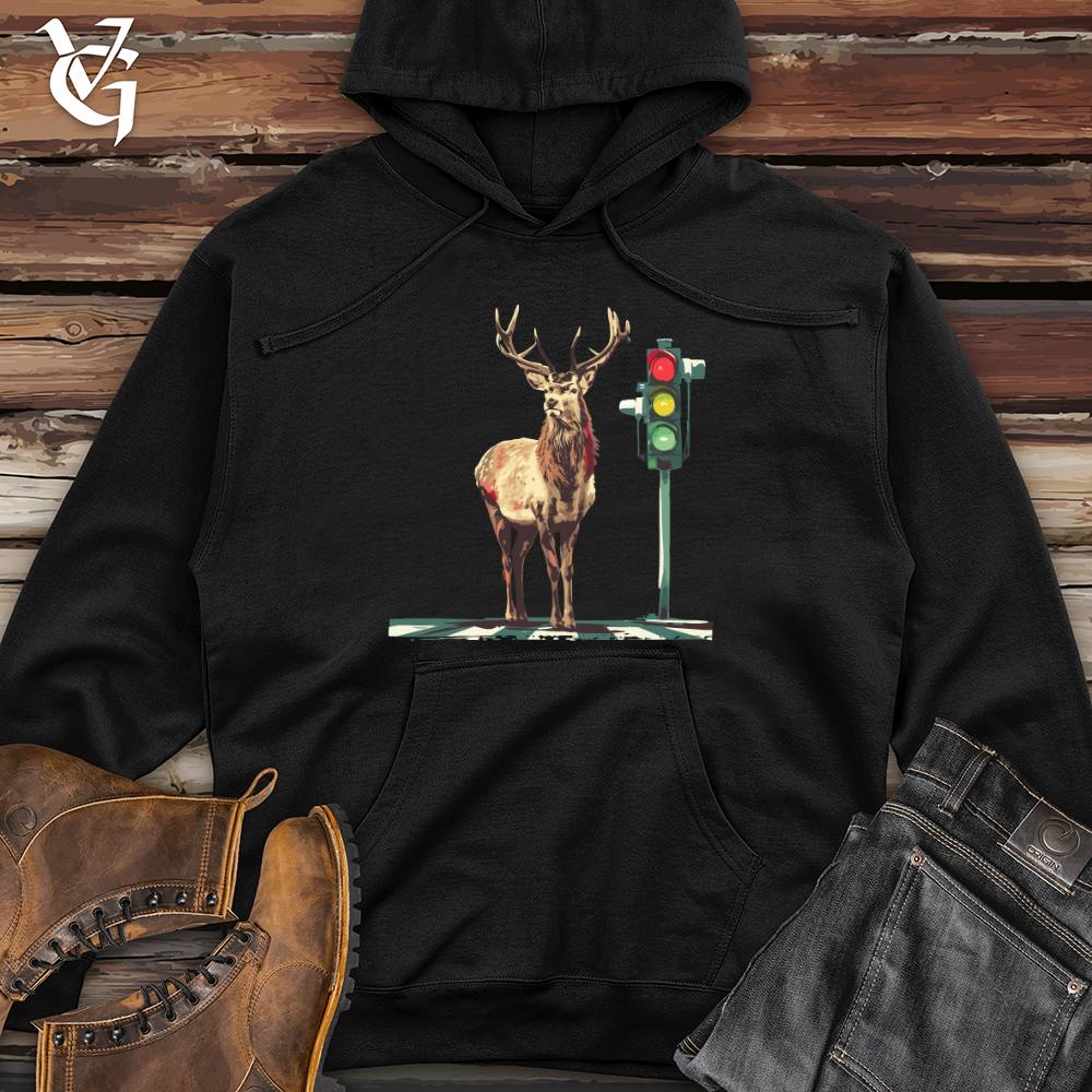 Viking Goods Stag Urban Intersection Midweight Hooded Sweatshirt Black / L