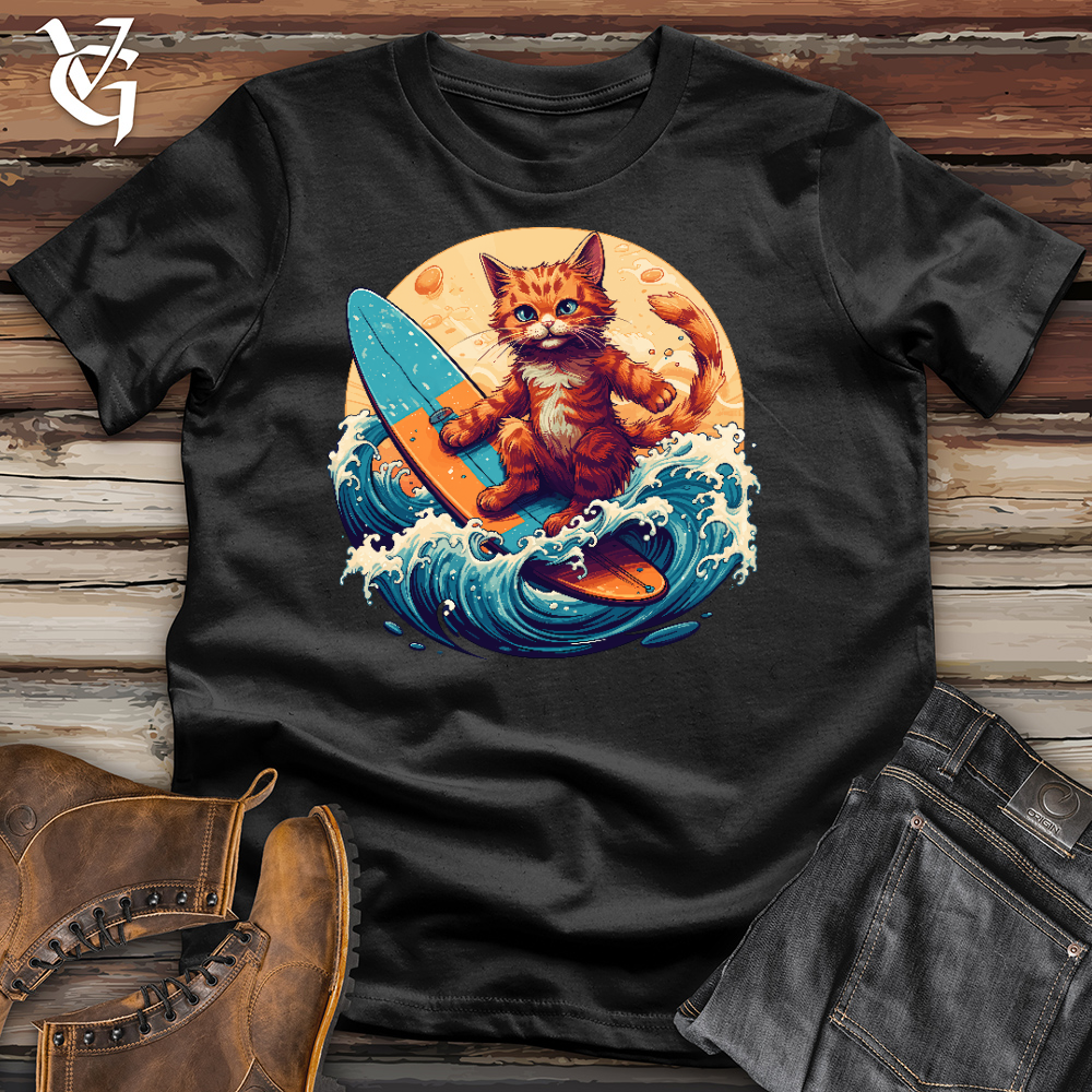 Viking Goods Surf'n Cat Cotton Tee Black / L