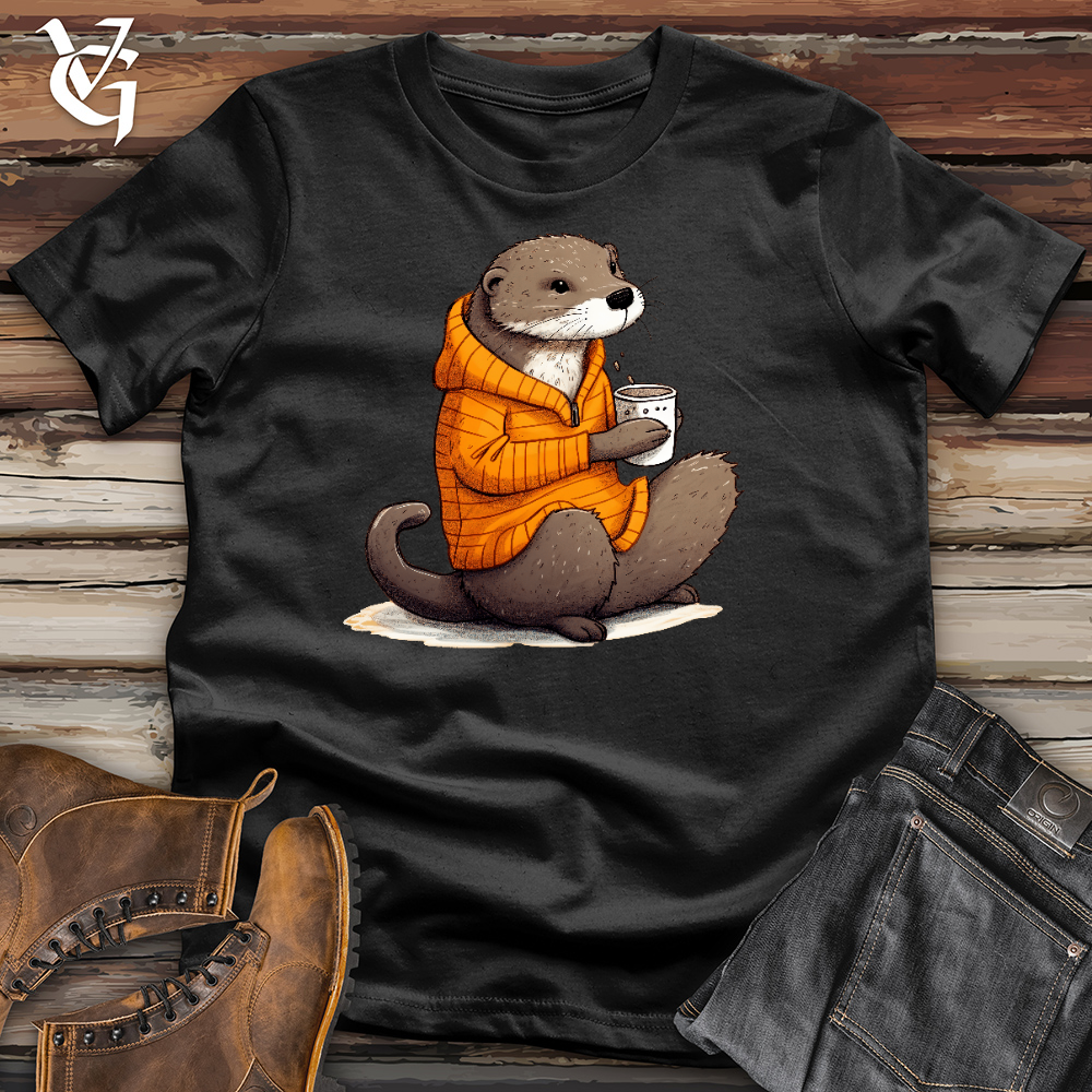 Viking Goods Tea Time Otter Cotton Tee Black / L