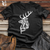 Viking Goods The Snow Buck White Softstyle Tee Black / L