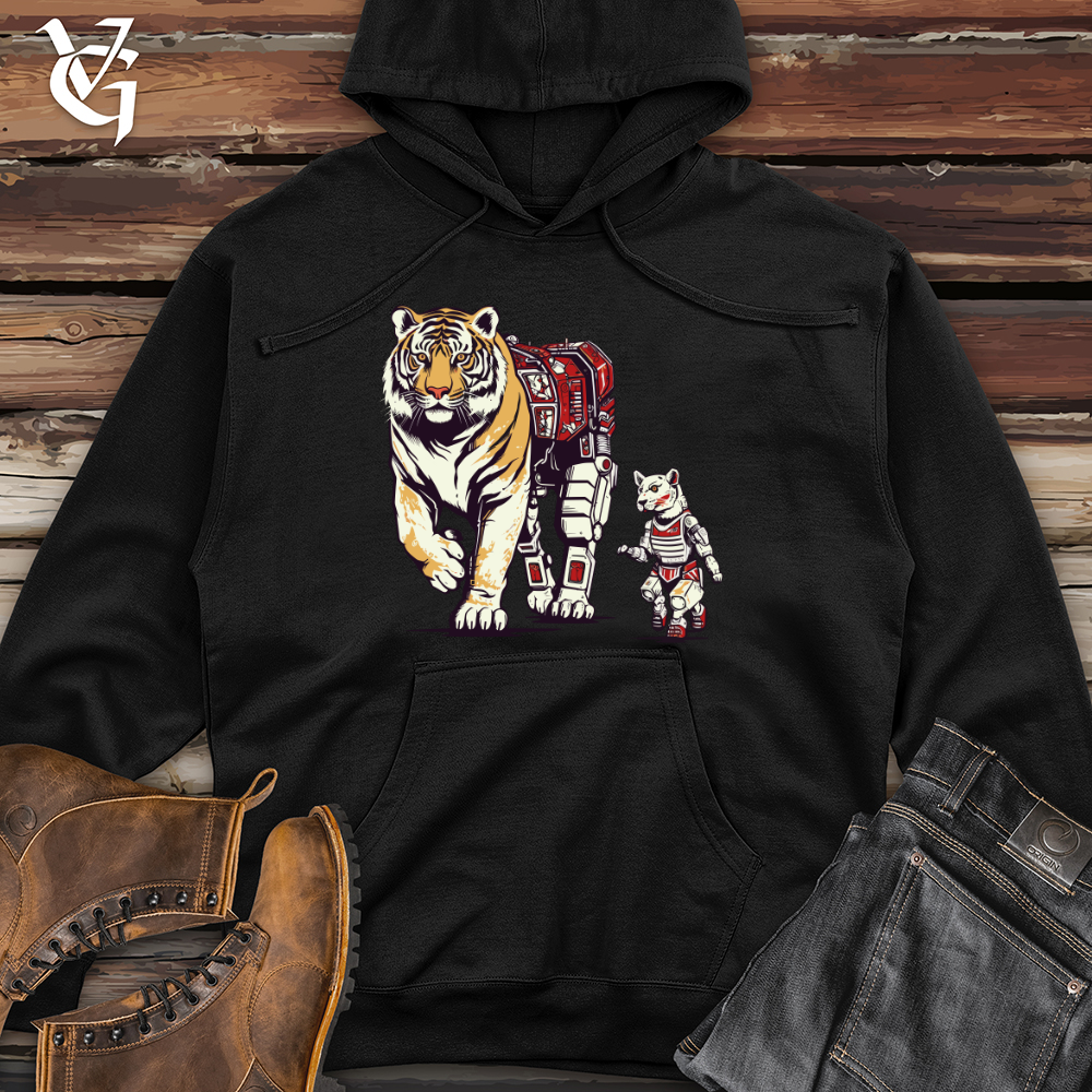 Viking Goods Tiger Mech Partner Midweight Hooded Sweatshirt Black / L