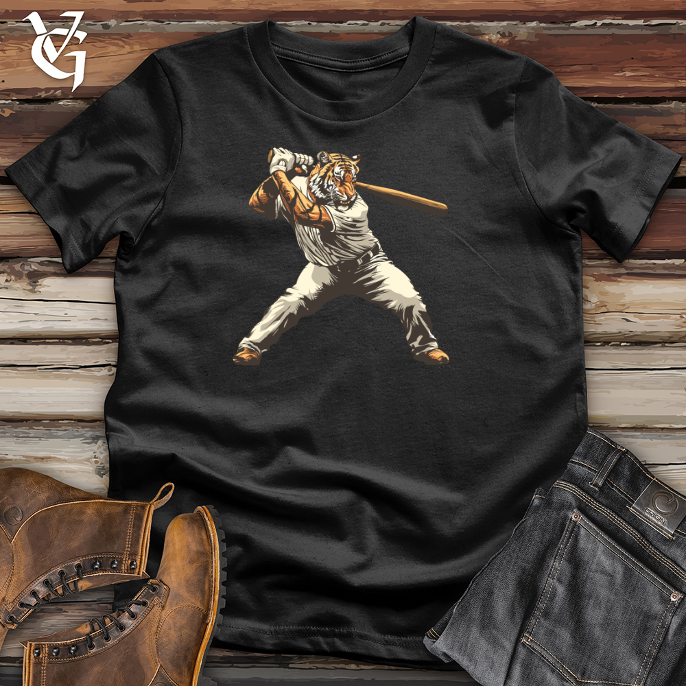 Viking Goods Tiger Slugger Swing Cotton Tee Black / L