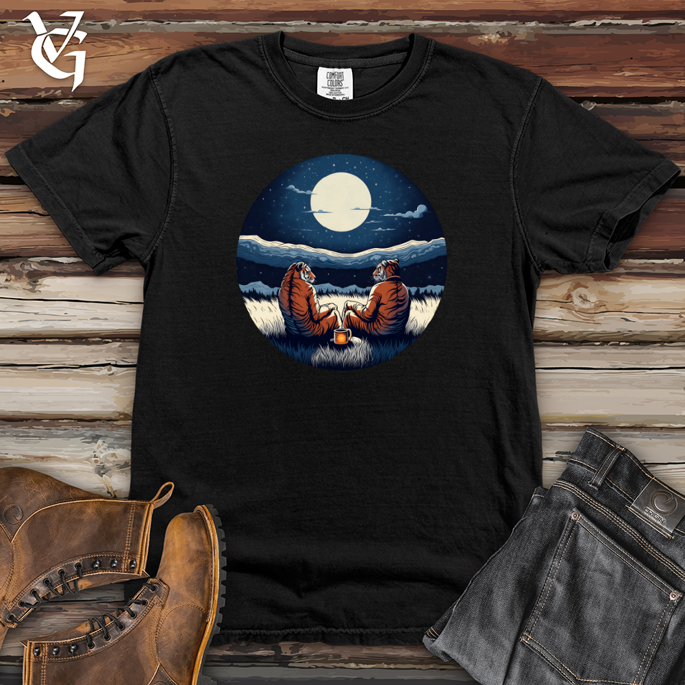Viking Goods Tigers Moonlight Serenity Heavy Cotton Comfort Colors Tee Black / L