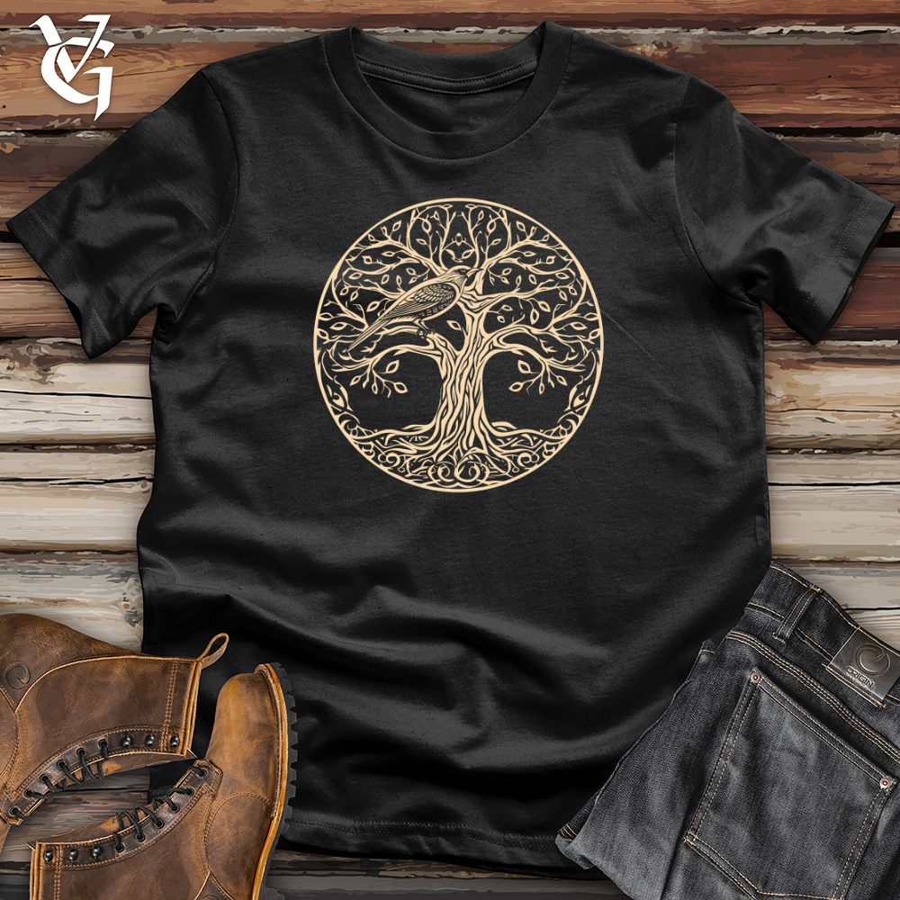 Viking Goods Tree of Life Songbird Softstyle Tee Black / L