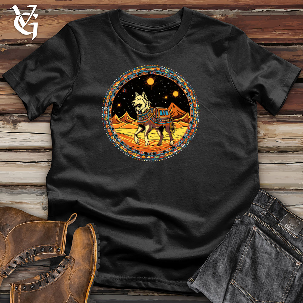 Viking Goods Tribal Canine Cosmos Cotton Tee Black / L