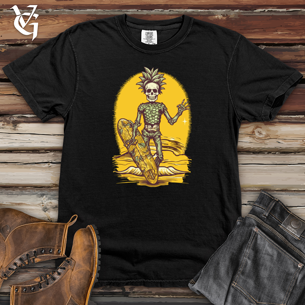 Viking Goods Tropical Bone Surfer Heavy Cotton Comfort Colors Tee Black / L