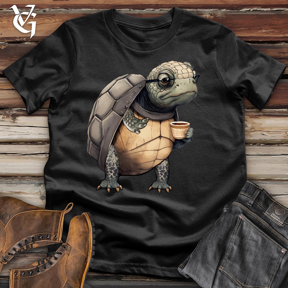 Viking Goods Turtle Tea Time Cotton Tee Black / L