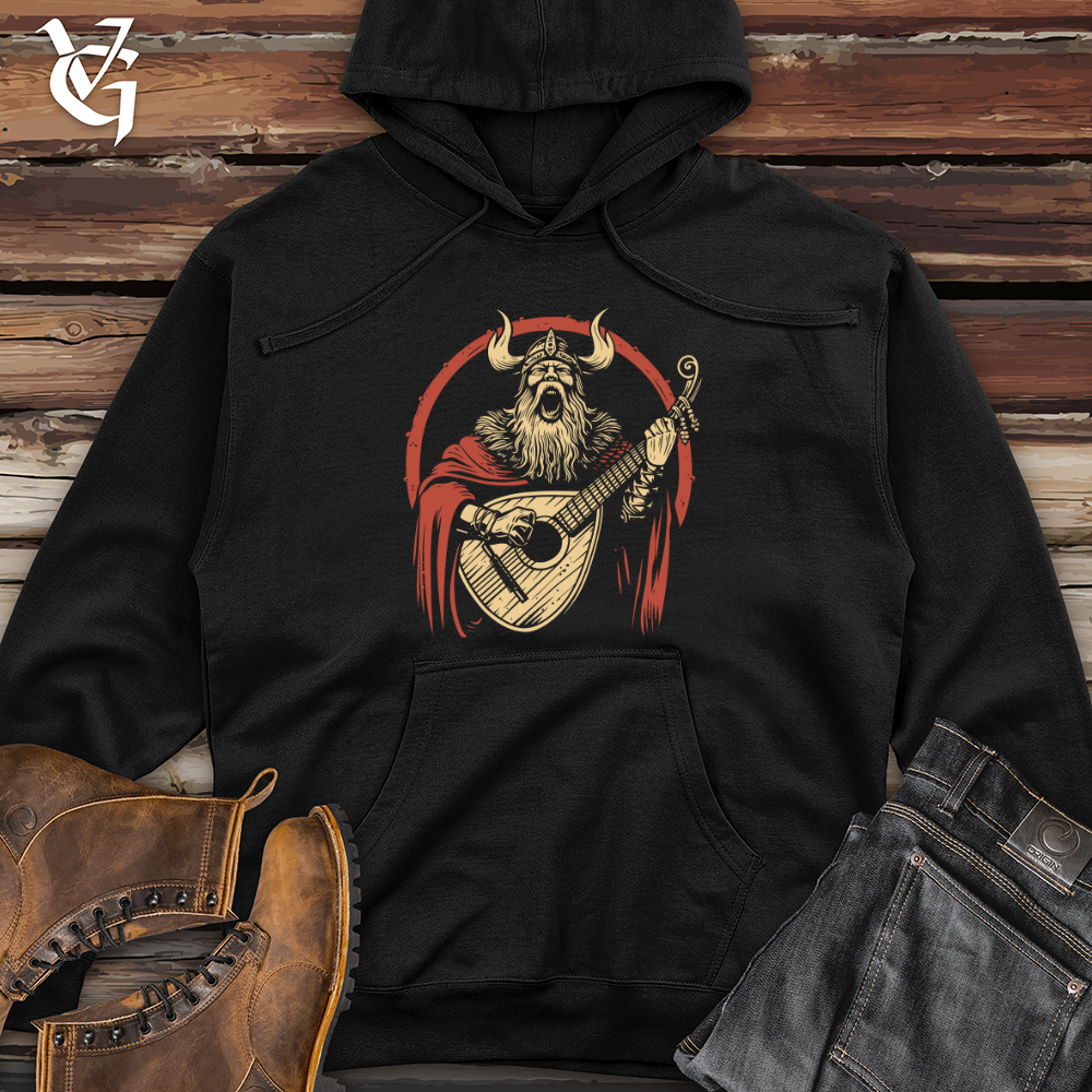 Viking Goods Viking Lute Warrior Midweight Hooded Sweatshirt Army / L