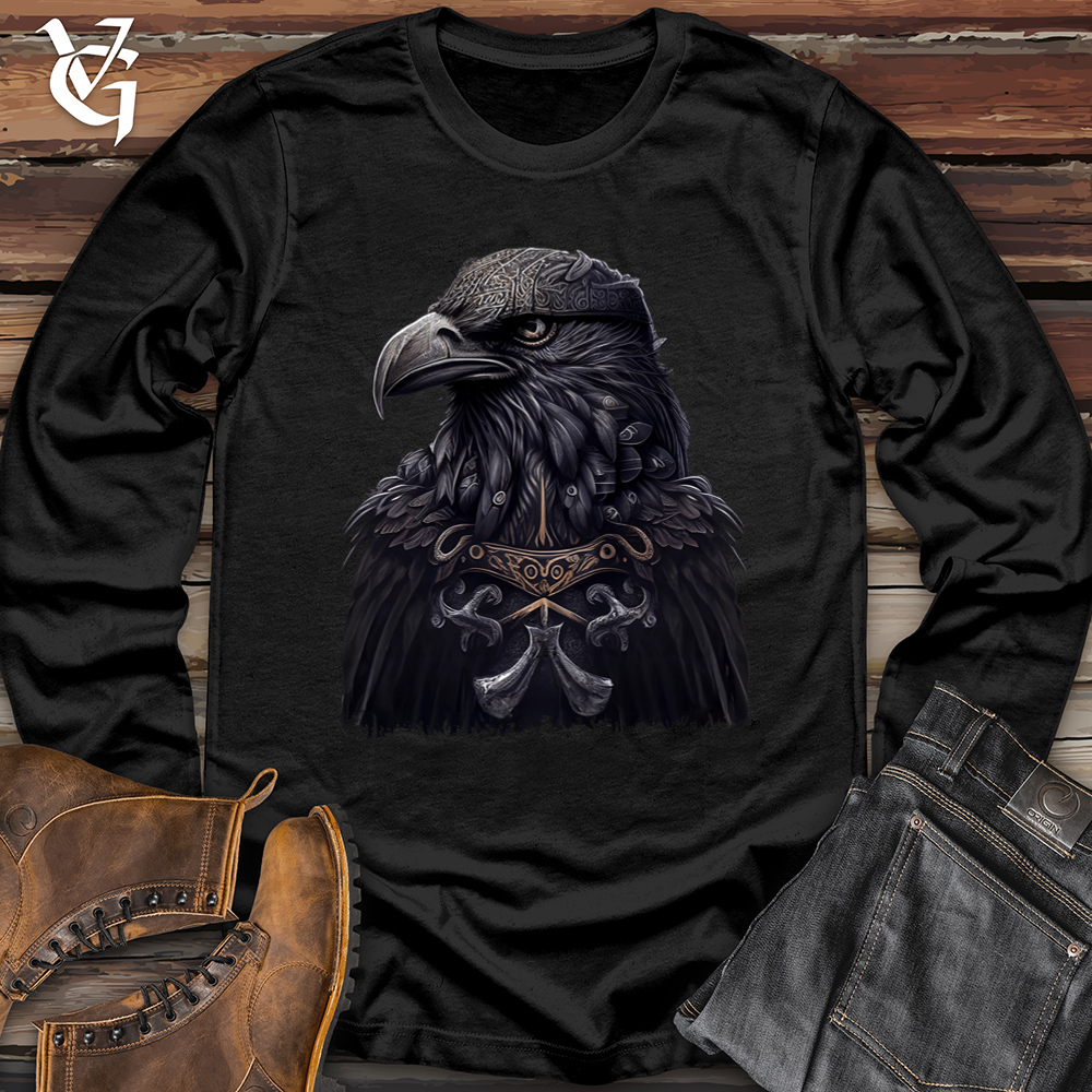 Viking Goods Viking Odin's Raven Softstyle Long Sleeve Black / L
