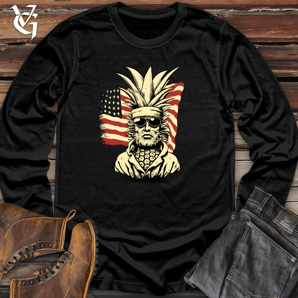 Viking Goods Vintage Army Pineapple Long Sleeve Black / L