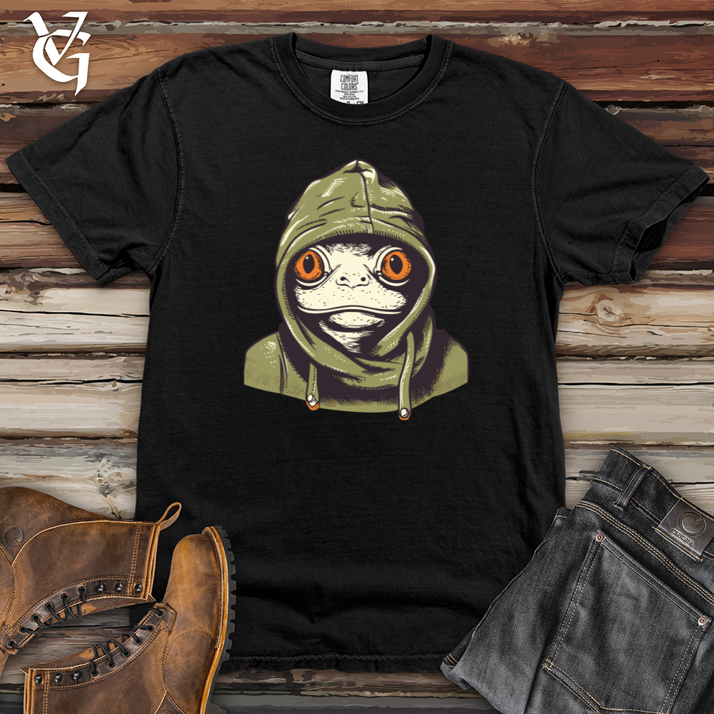 Viking Goods Vintage Beanie Frog Heavy Cotton Comfort Colors Tee Black / L