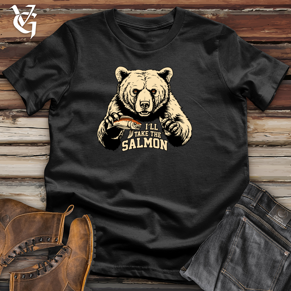 Viking Goods Vintage Catch Bear Cotton Tee Black / L