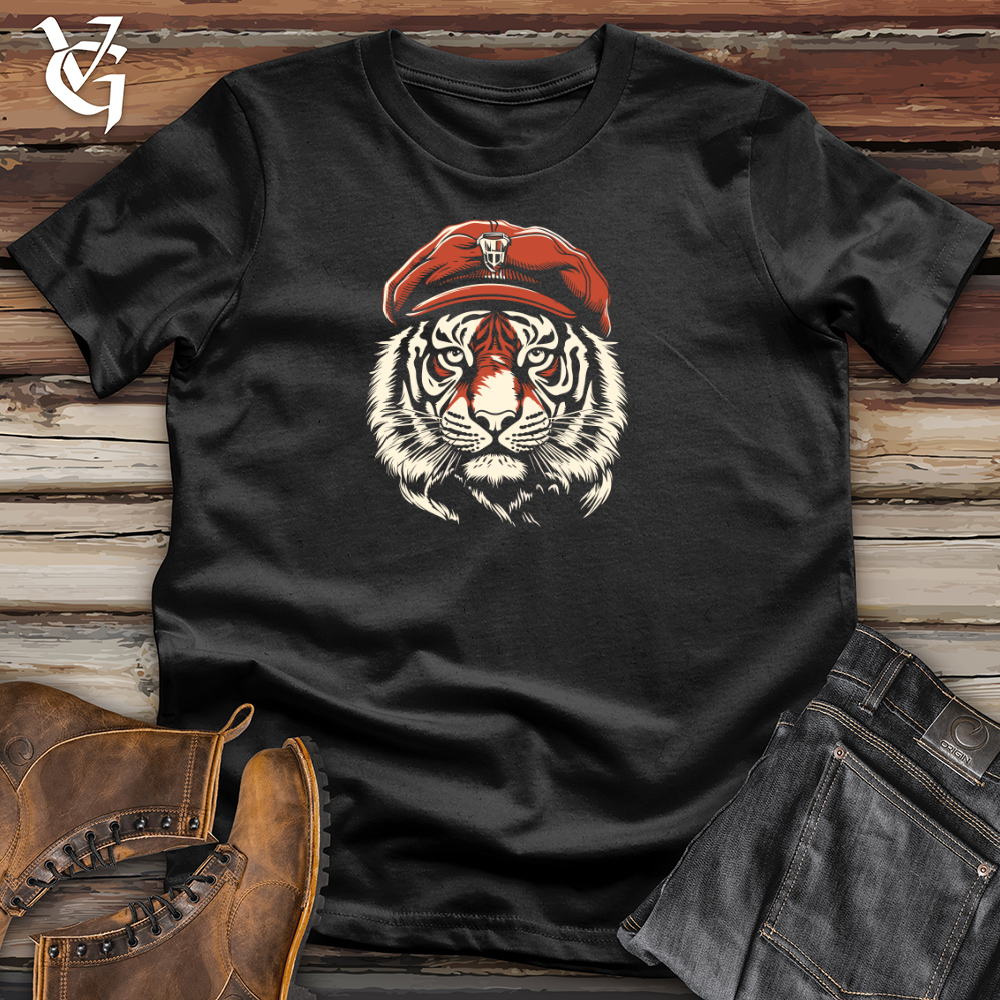 Viking Goods Vintage Chic Tiger Cotton Tee Black / L