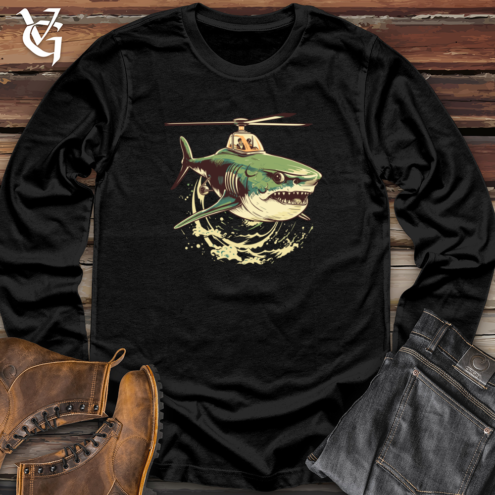 Viking Goods Vintage Chopper Shark Long Sleeve Black / L