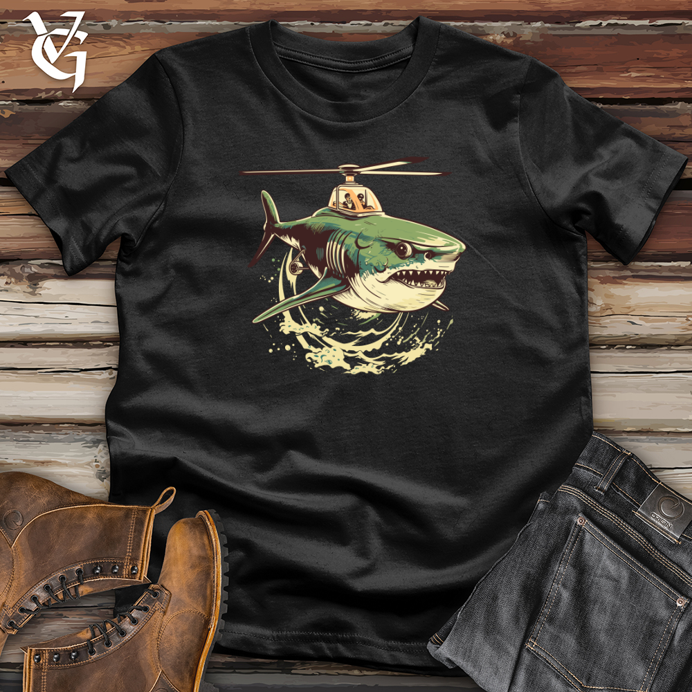 Viking Goods Vintage Chopper Shark Softstyle Tee Black / L