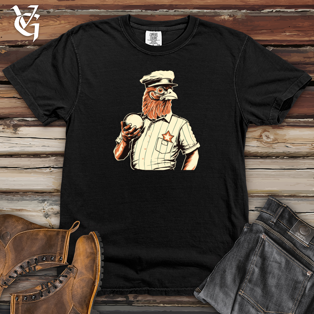 Viking Goods Vintage Cluck Referee Heavy Cotton Comfort Colors Tee Black / L