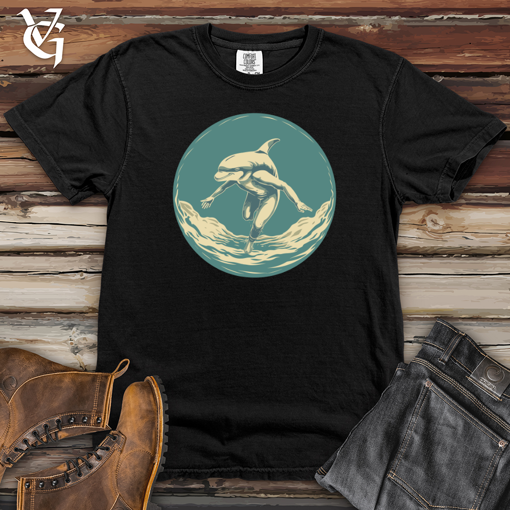 Viking Goods Vintage Dolphin Dive Heavy Cotton Comfort Colors Tee Black / L